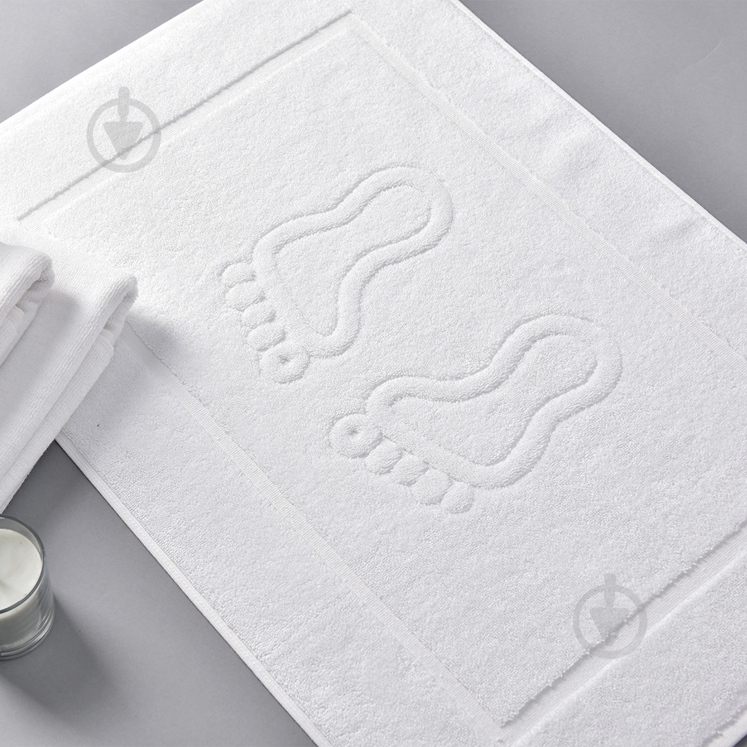 Килимок для ніг 50x70 см білий IDEIA - фото 6