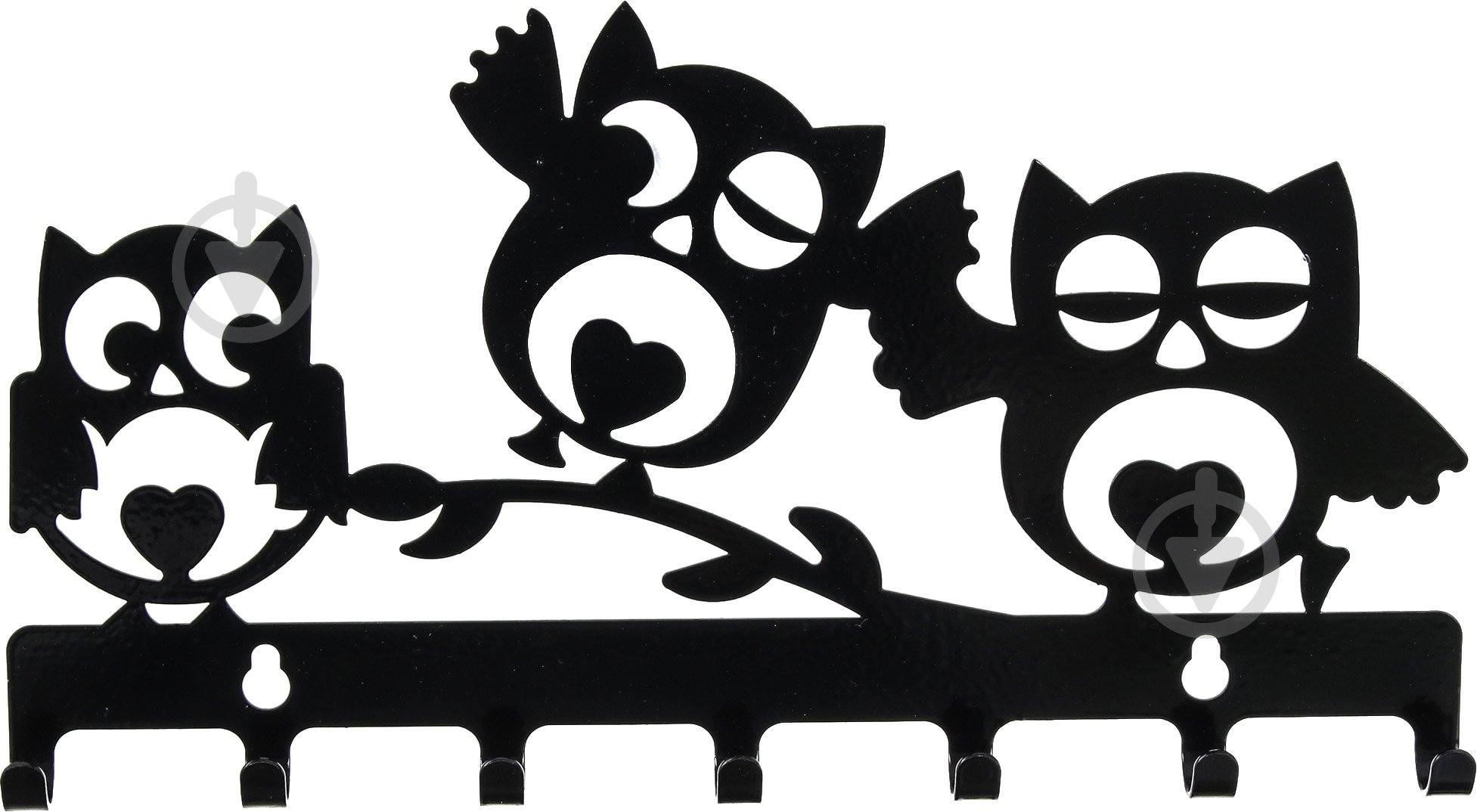 Вешалка для одежды Совы (черный) - фото 1