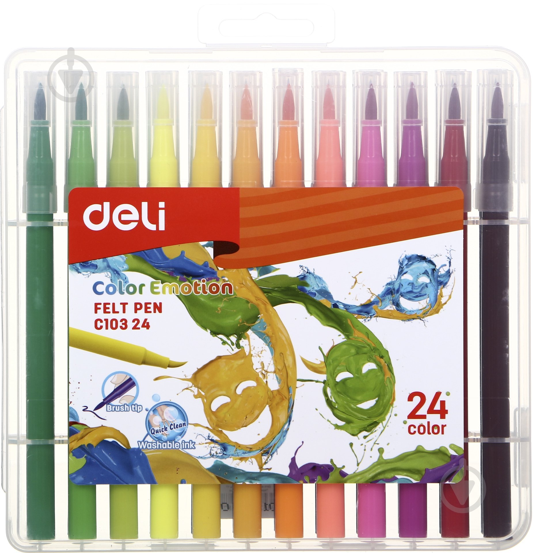 Фломастери EС10324 24 шт. Deli - фото 1 Фломастери EС10324 24 шт. Deli - фото 1