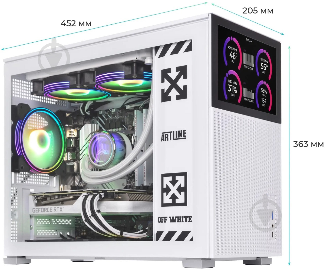 Компьютер Artline Gaming D31WHITE (D31Whitev77) white - фото 10