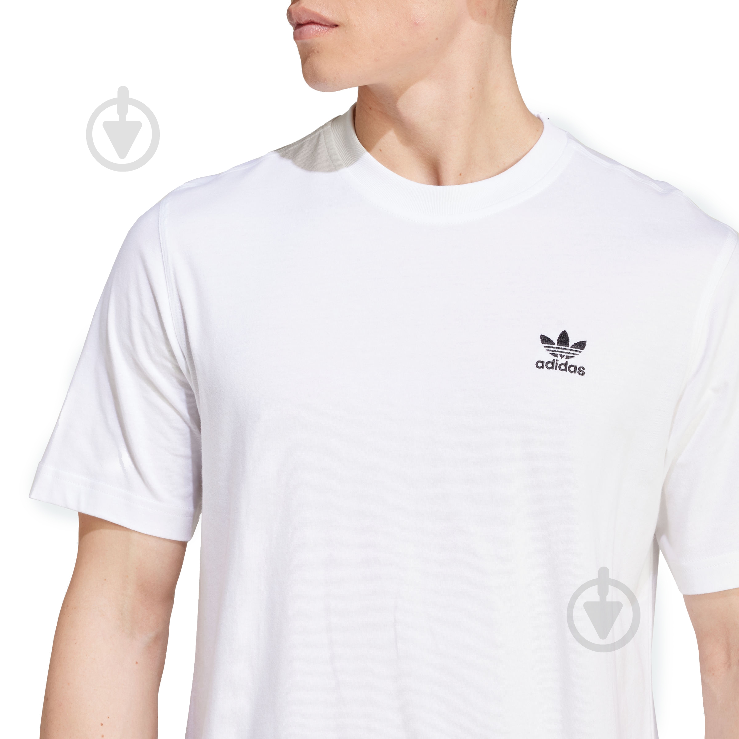 Футболка Adidas ESS TEE IZ2098 р.M белый - фото 3