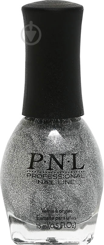 Лак для ногтей P.N.L №039 Silver Glitter 15 мл - фото 1