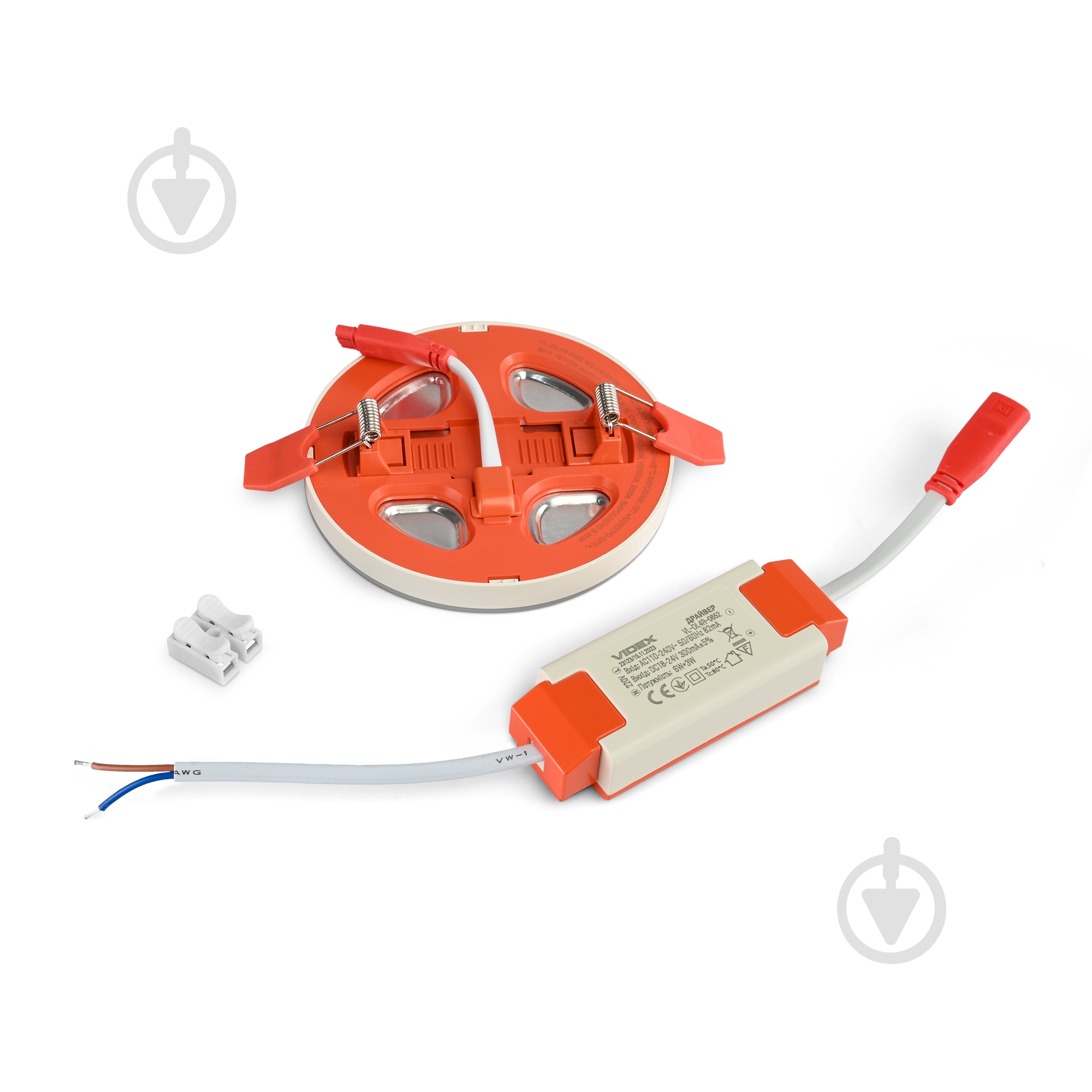 Светильник встраиваемый (Downlight) Videx 6 Вт LED-модуль 5000 / 2700 К белый 27946 - фото 9