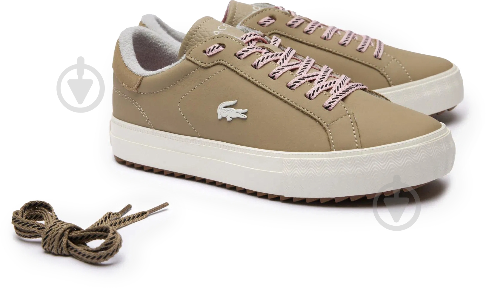 Кросівки жіночі демісезонні Lacoste POWERCOURT 746SFA0071BW7 р.40 бежеві - фото 2