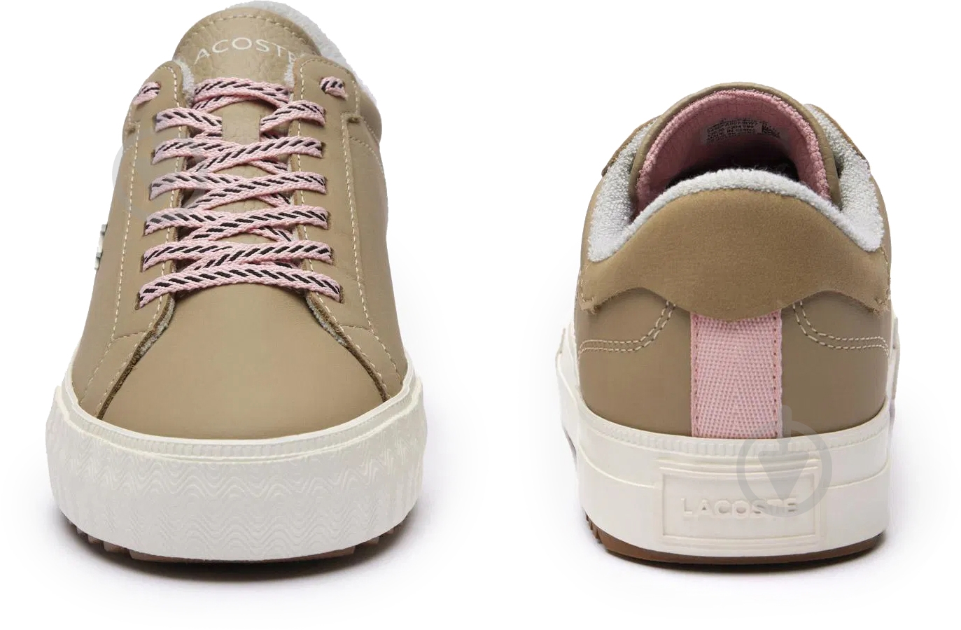 Кросівки жіночі демісезонні Lacoste POWERCOURT 746SFA0071BW7 р.39,5 бежеві - фото 4