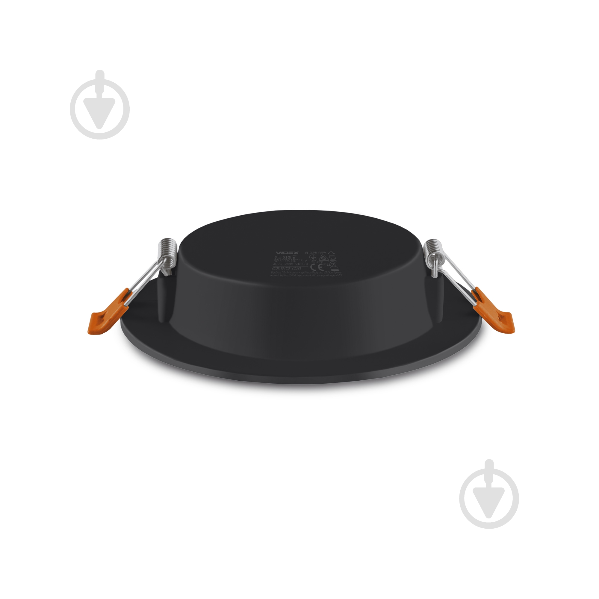 Светильник встраиваемый (Downlight) Videx 6 Вт LED-модуль 5000 К черный 27866 - фото 2 Светильник встраиваемый (Downlight) Videx 6 Вт LED-модуль 5000 К черный 27866 - фото 2