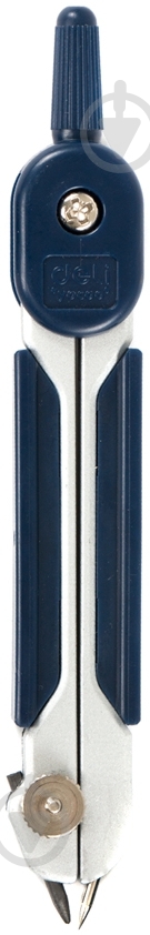 Готовальня 3 предмета, с трафаретной линейкой Deli - фото 1