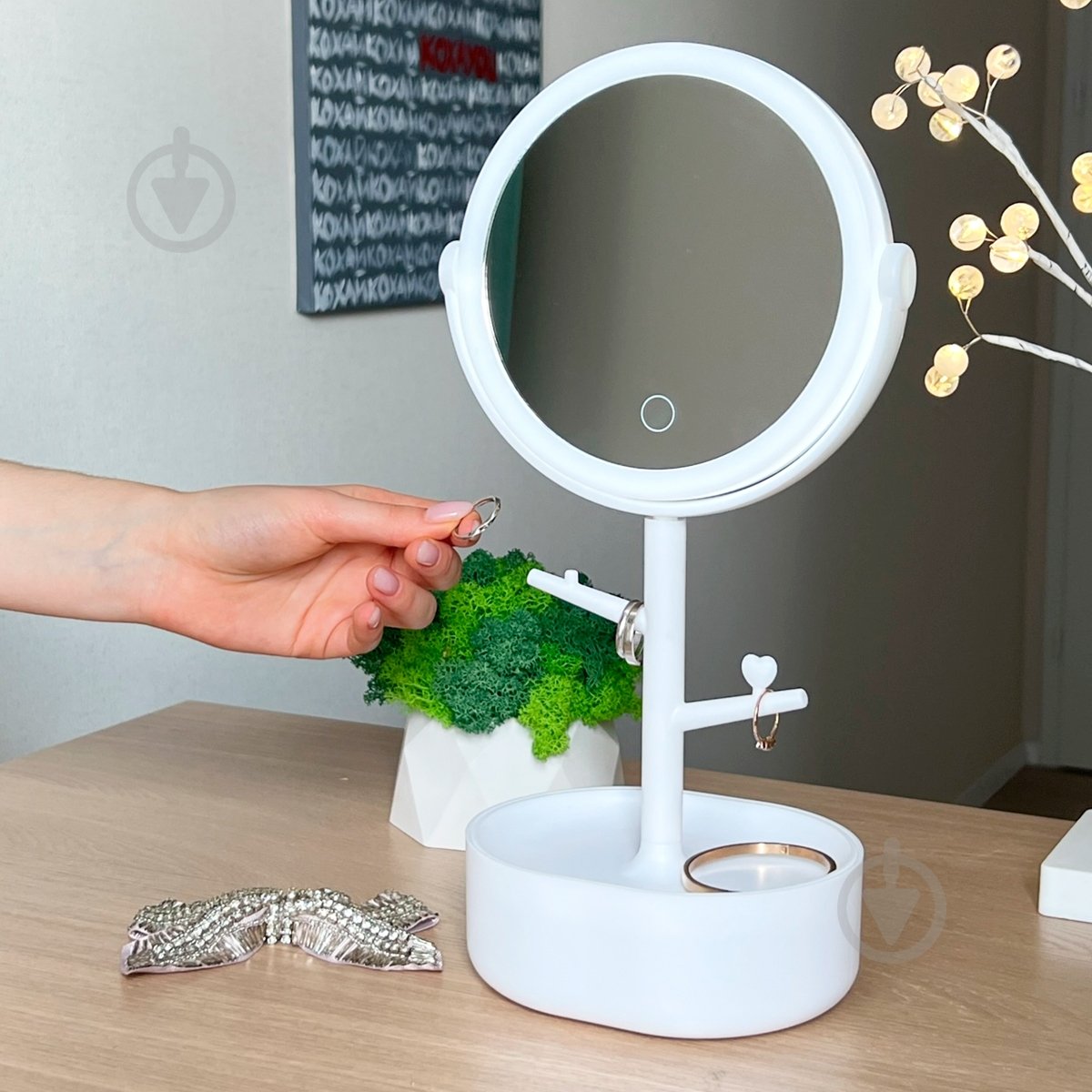 Дзеркало косметичне BP-37 WHITE - фото 7 Дзеркало косметичне BP-37 WHITE - фото 7