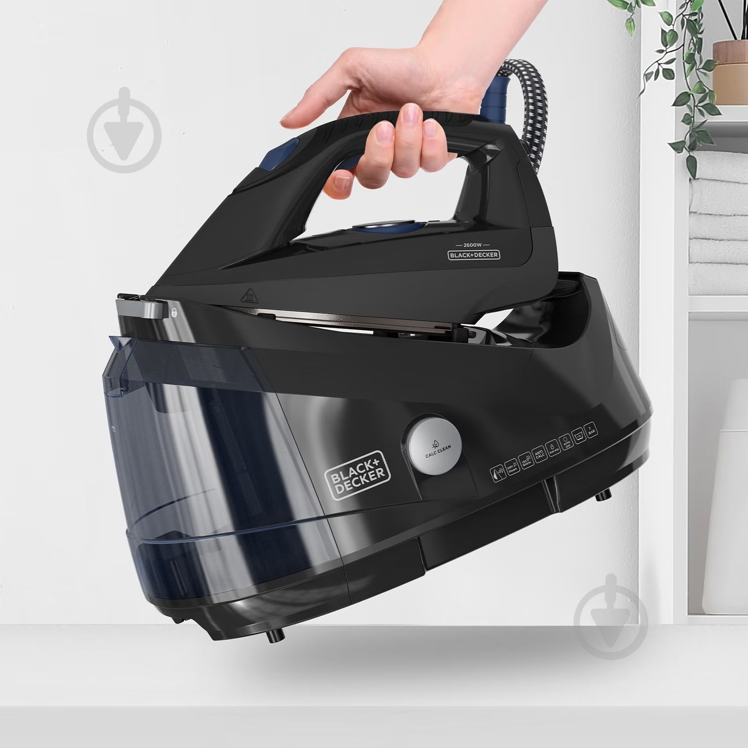 Праска з парогенератором Black+Decker BXSS2600E - фото 5