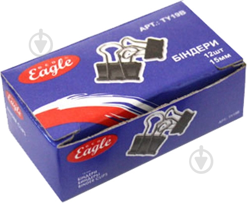 Биндер EGO EAGLE 15 мм 12 шт. черный TY19B - фото 1 Биндер EGO EAGLE 15 мм 12 шт. черный TY19B - фото 1