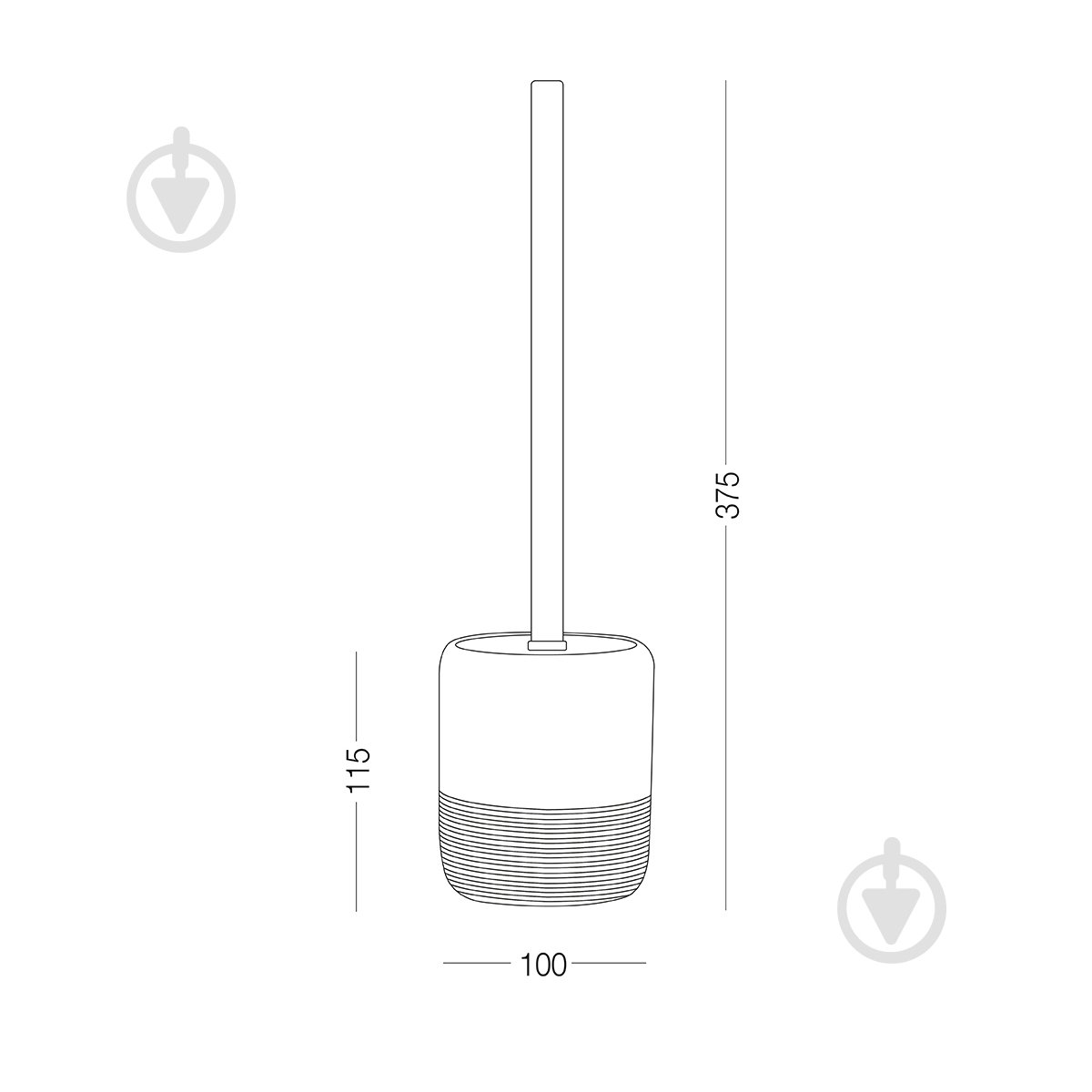 Йоржик для унітаза MVM Boston BA-06 White - фото 10