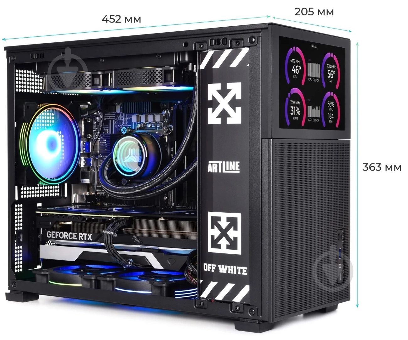 Компьютер Artline Gaming D31 (D31v41) black - фото 7