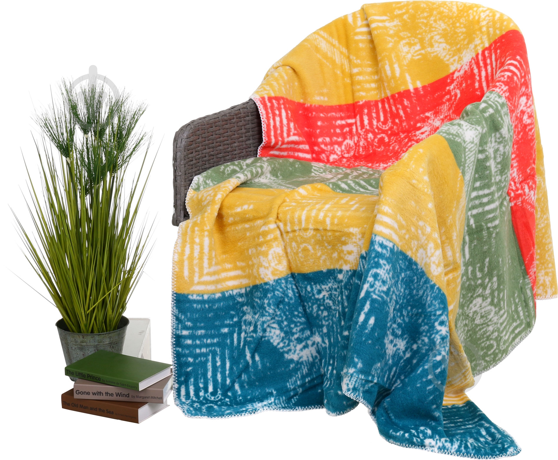Плед stripe 150x200 см різнокольоровий Sesli Tekstil - фото 1 Плед stripe 150x200 см різнокольоровий Sesli Tekstil - фото 1