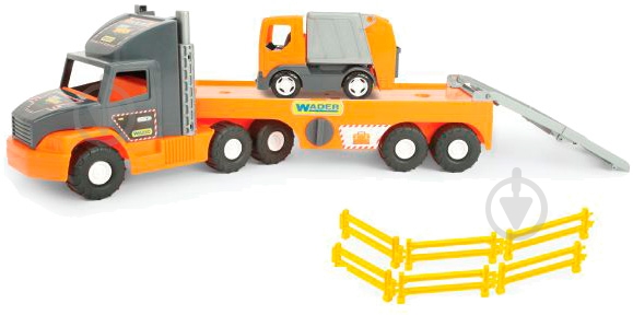 Игрушечный набор Wader Super Tech Truck с мусоровозом - фото 1
