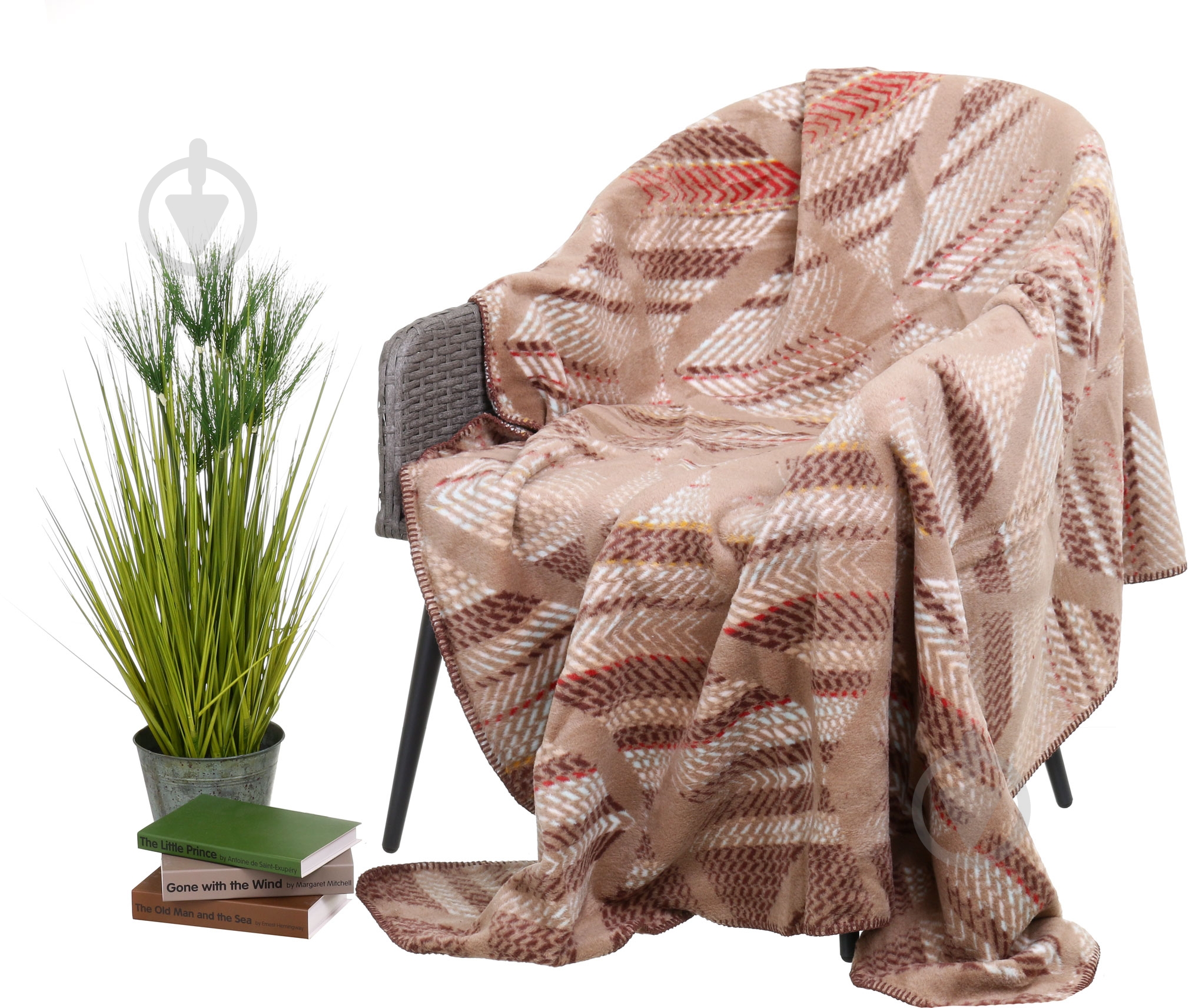 Плед beige 150x200 см бежевый Sesli Tekstil - фото 1