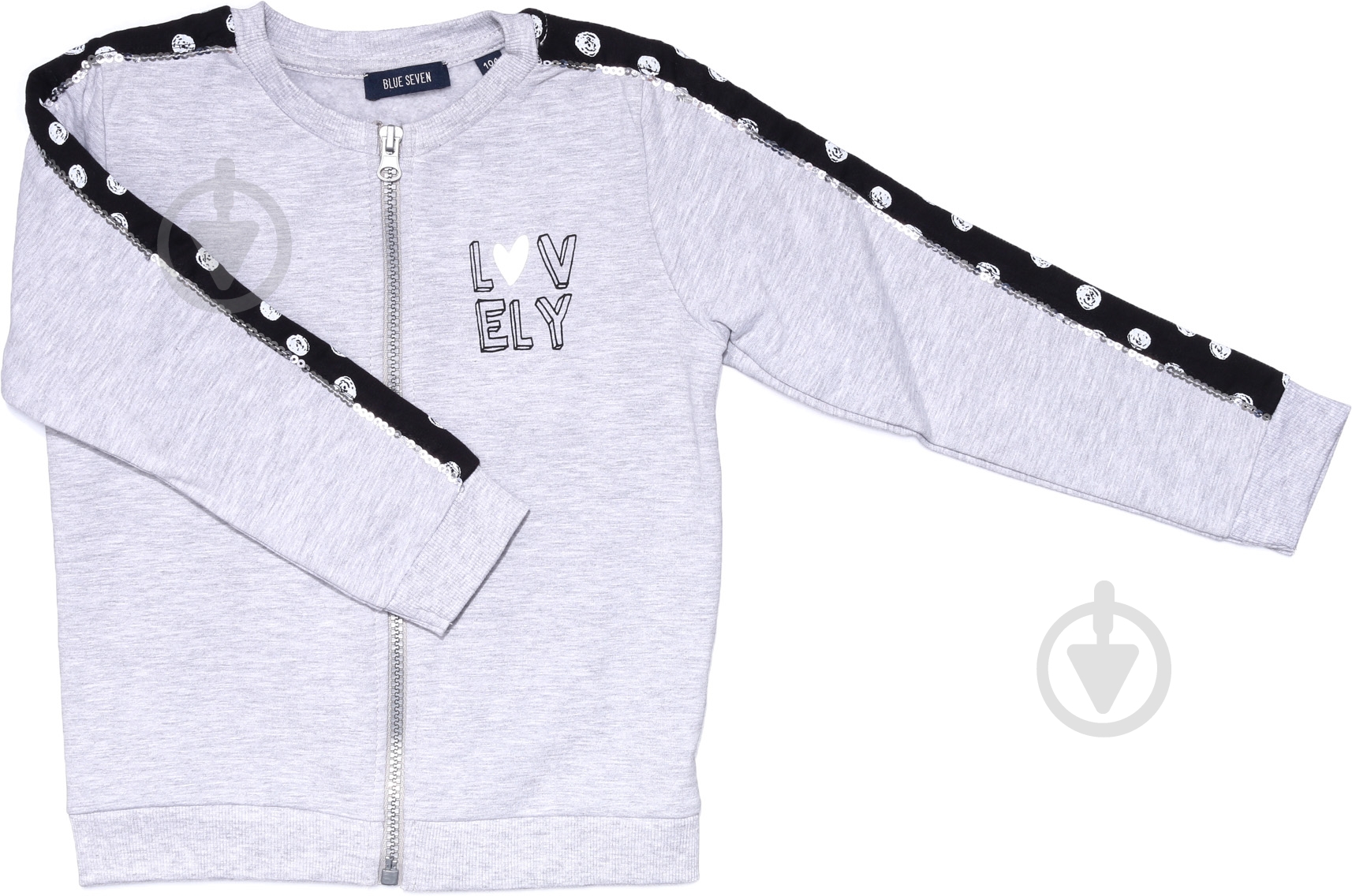 Кофта для девочки Blue Seven 764588 белый/черный - фото 1