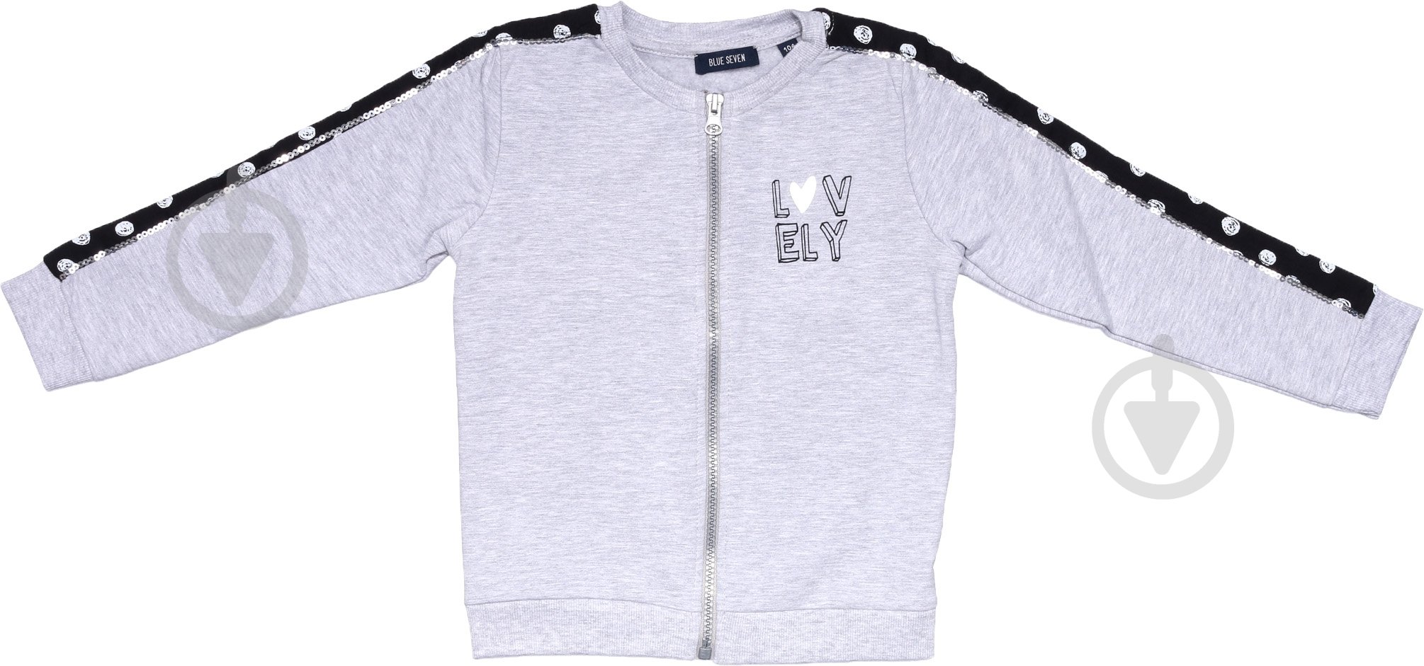 Кофта для девочки Blue Seven 764588 белый/черный - фото 2