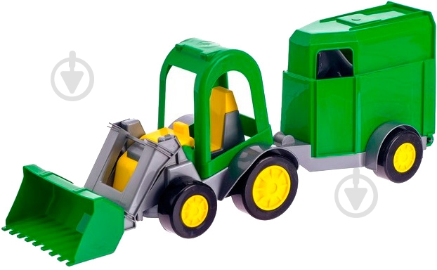 Трактор-погрузчик Wader багги с прицепом - фото 1 Трактор-погрузчик Wader багги с прицепом - фото 1