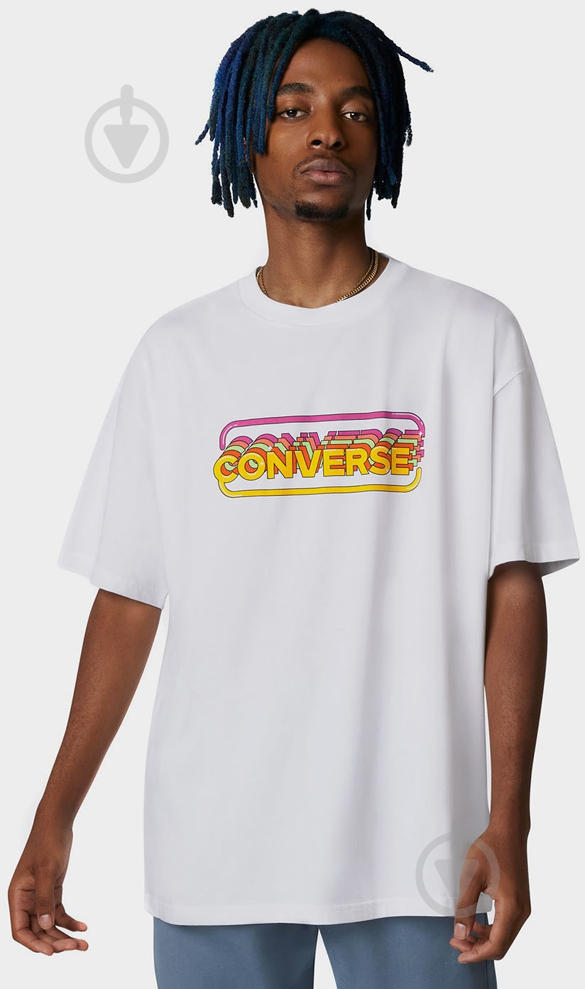 Футболка Converse 10022923-102 р.S черный - фото 1