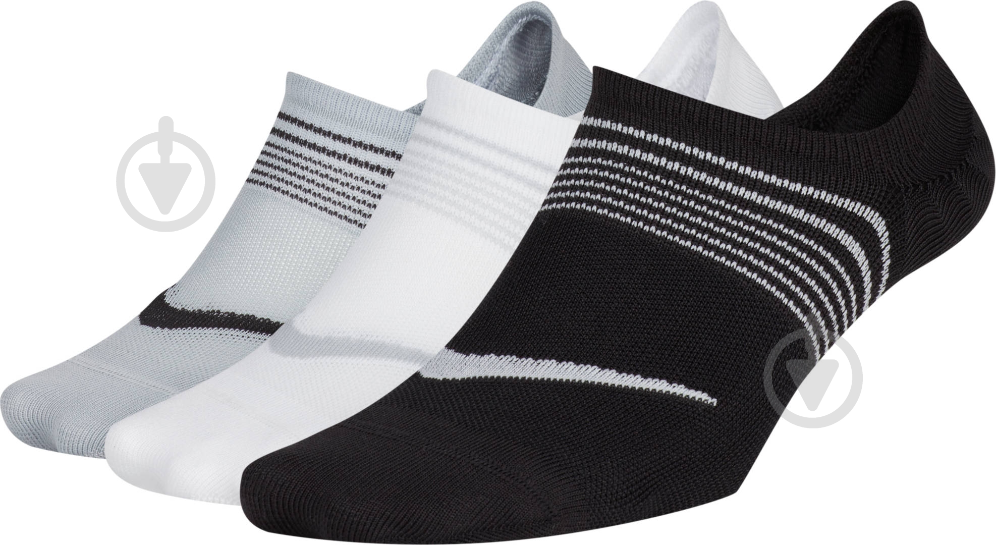 Носки Nike W EVERYDAY PLUS LTWT FOOT SX5277-989 р.M серый/черный/белый 3 шт. - фото 3 Носки Nike W EVERYDAY PLUS LTWT FOOT SX5277-989 р.M серый/черный/белый 3 шт. - фото 3