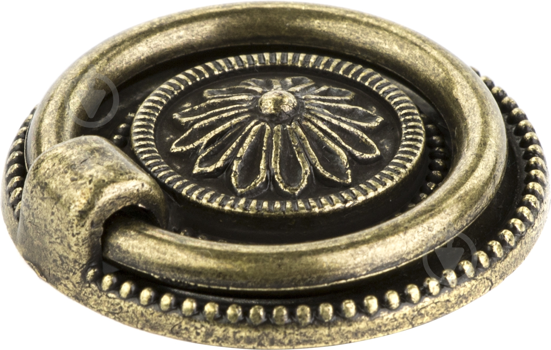 Мебельная ручка кнопка REI 2008.38 античная латунь - фото 3 Мебельная ручка кнопка REI 2008.38 античная латунь - фото 3