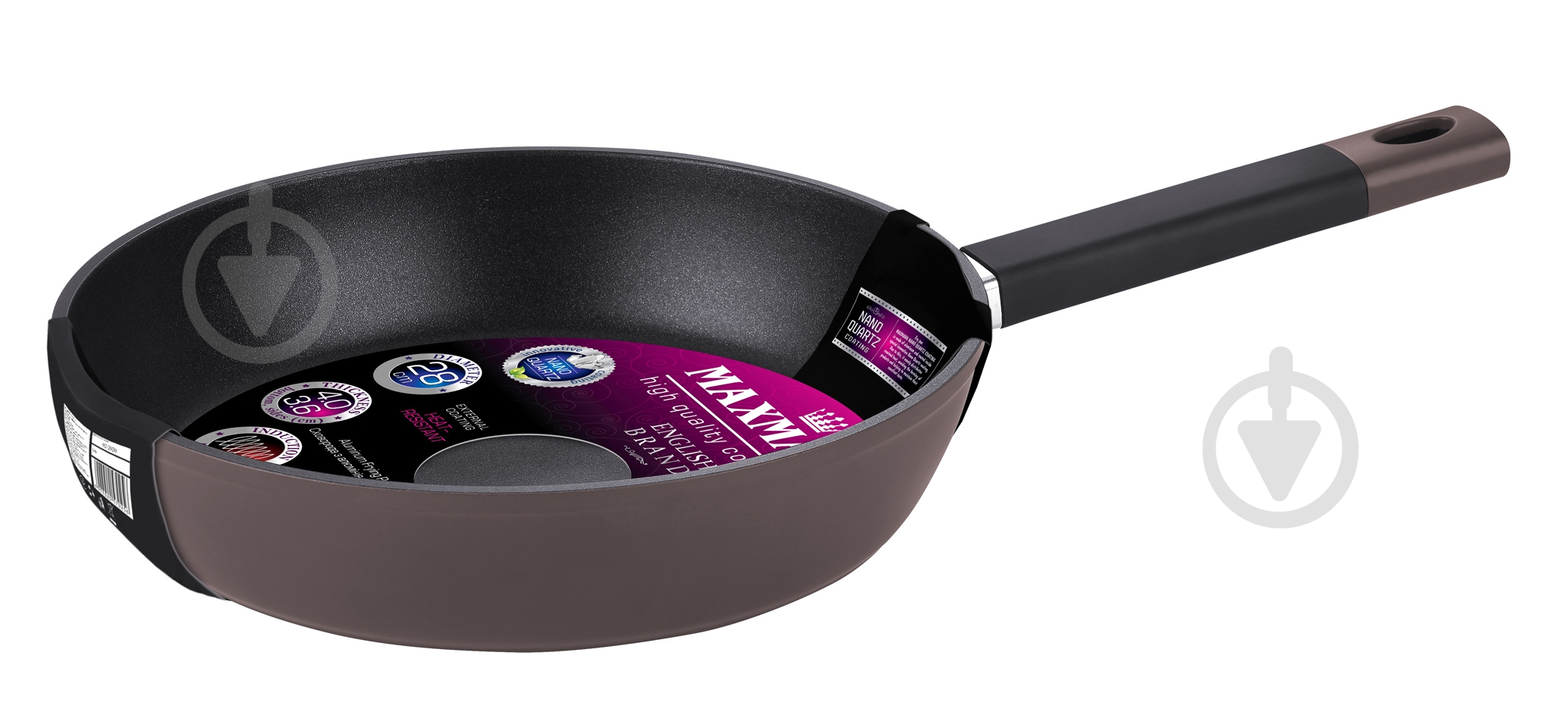 Сковорода Maxmark 28 см MK-PR7528 - фото 1 Сковорода Maxmark 28 см MK-PR7528 - фото 1