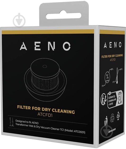 Фільтр AENO EPA ATCFD1 сухий випускний для миючого акумуляторного пилососу AENO TC1 - фото 1 Фільтр AENO EPA ATCFD1 сухий випускний для миючого акумуляторного пилососу AENO TC1 - фото 1