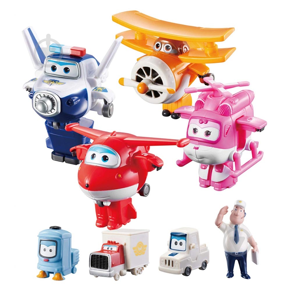 Іграшковий набір Super Wings YW710650A фігурки-трансформери Flight Crew - фото 1