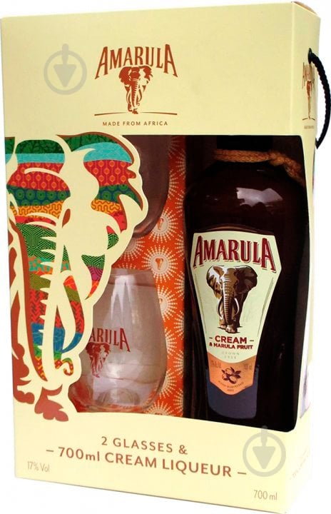 Набор подарочный Amarula Marula Fruit Cream 17% (4820196540090) 0,7 л - фото 1