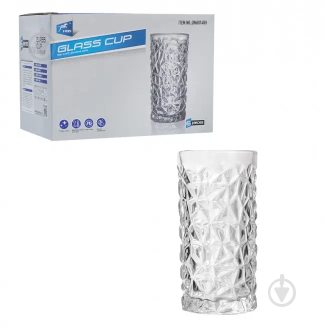 Набор стаканов высоких Helios 5510 380 мл 6 шт. - фото 3