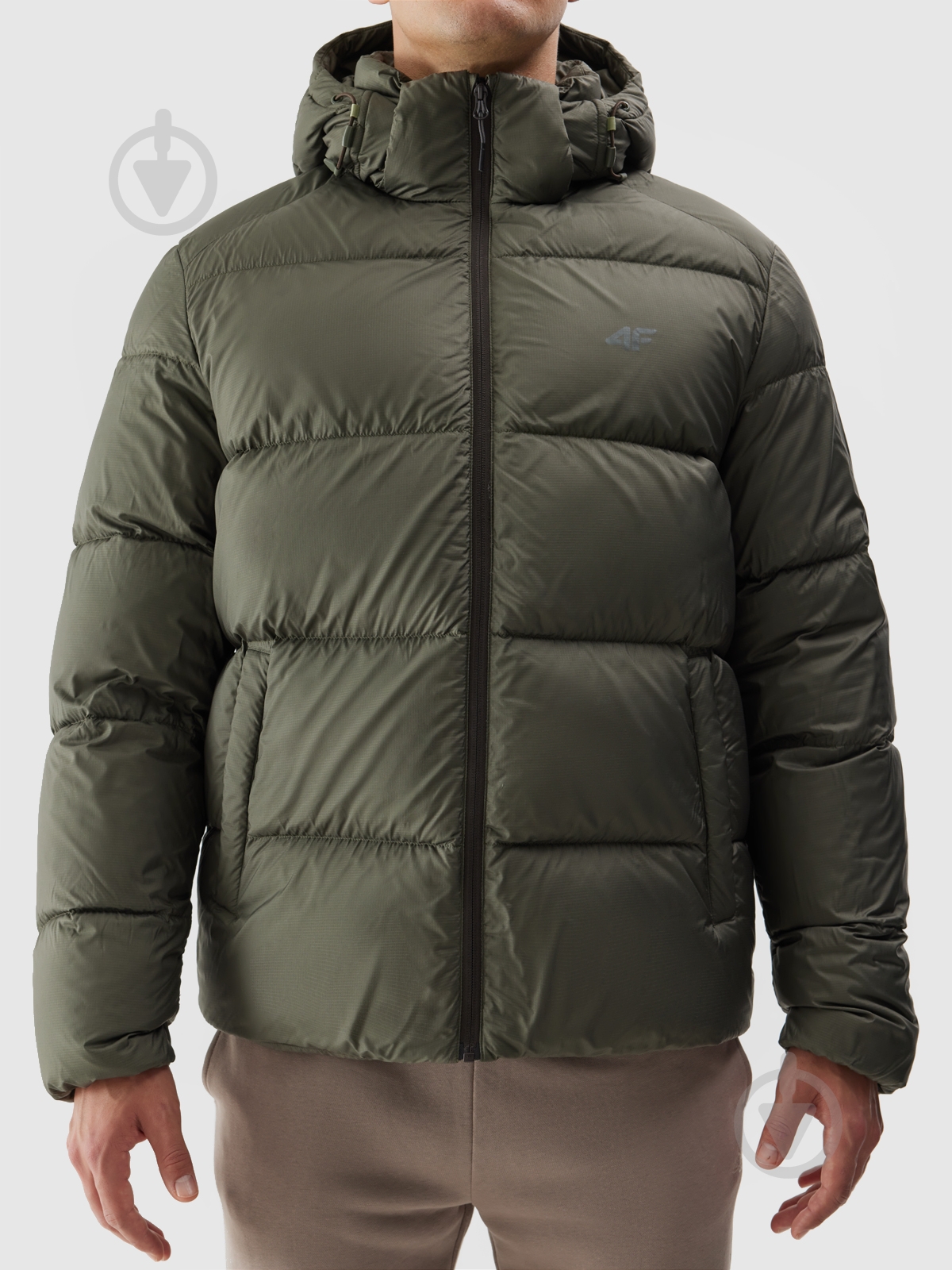 Пуховик мужской зимний 4F DOWN JACKET M513 4FWAW24TDJAM513-44S р.2XL хаки - фото 11 Пуховик мужской зимний 4F DOWN JACKET M513 4FWAW24TDJAM513-44S р.2XL хаки - фото 11