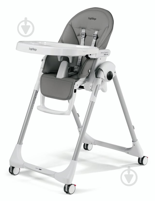 Стільчик для годування Peg-Perego Pappa Follow Me Ice сірий - фото 1