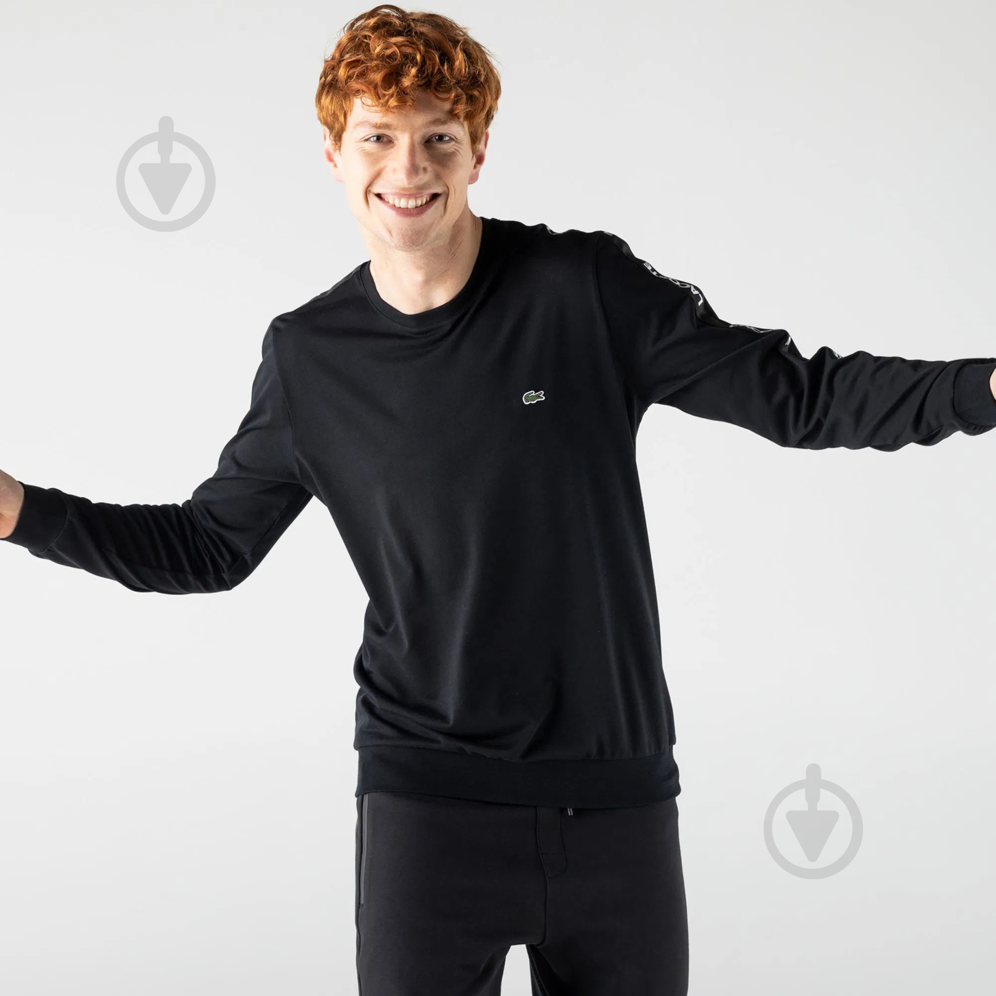 Лонгслив Lacoste TH215151S р.2XL черный - фото 3