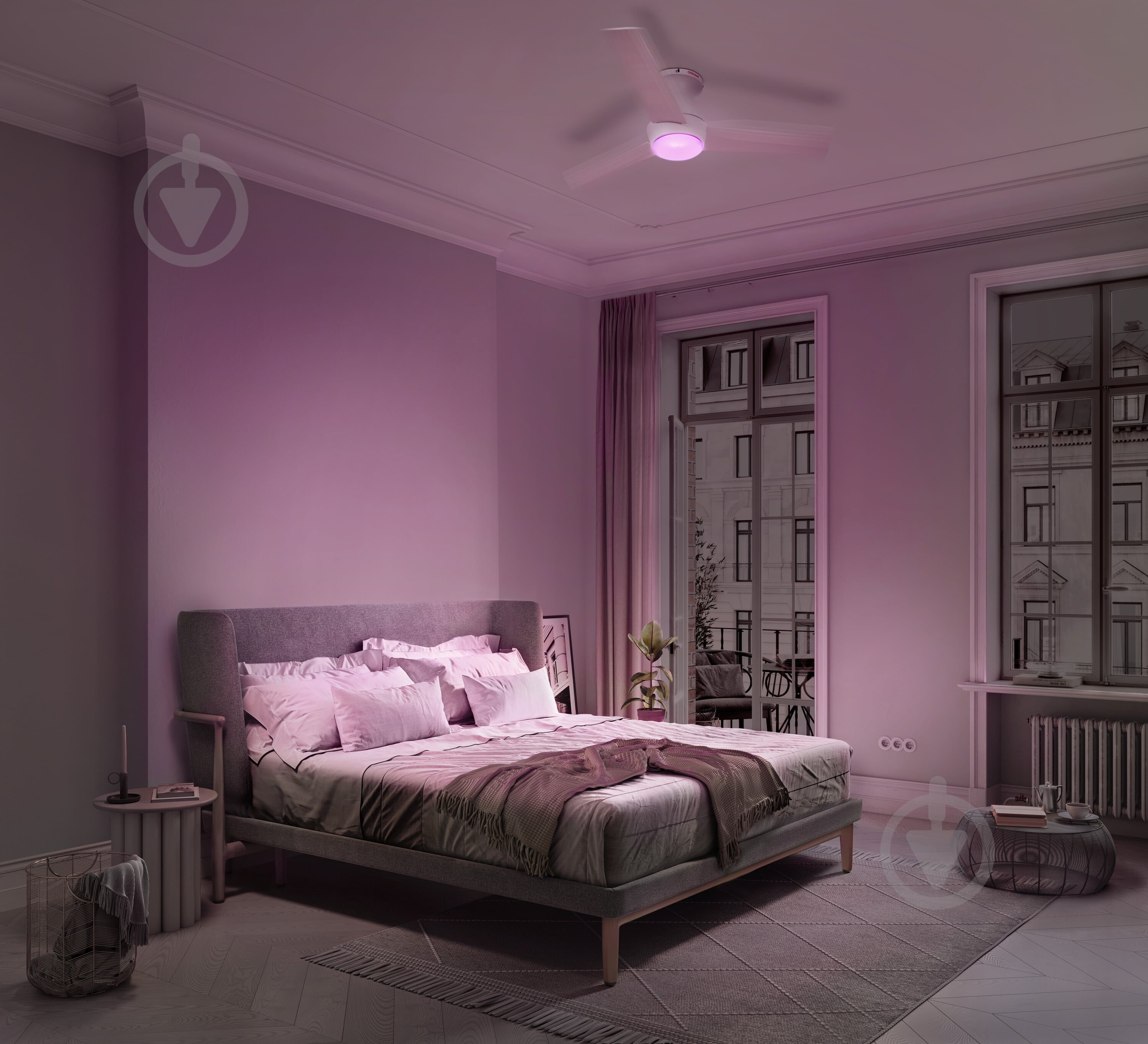 Люстра-вентилятор Osram Ceiling RGB DIM 18 Вт білий/дерево FAN NORDES - фото 17