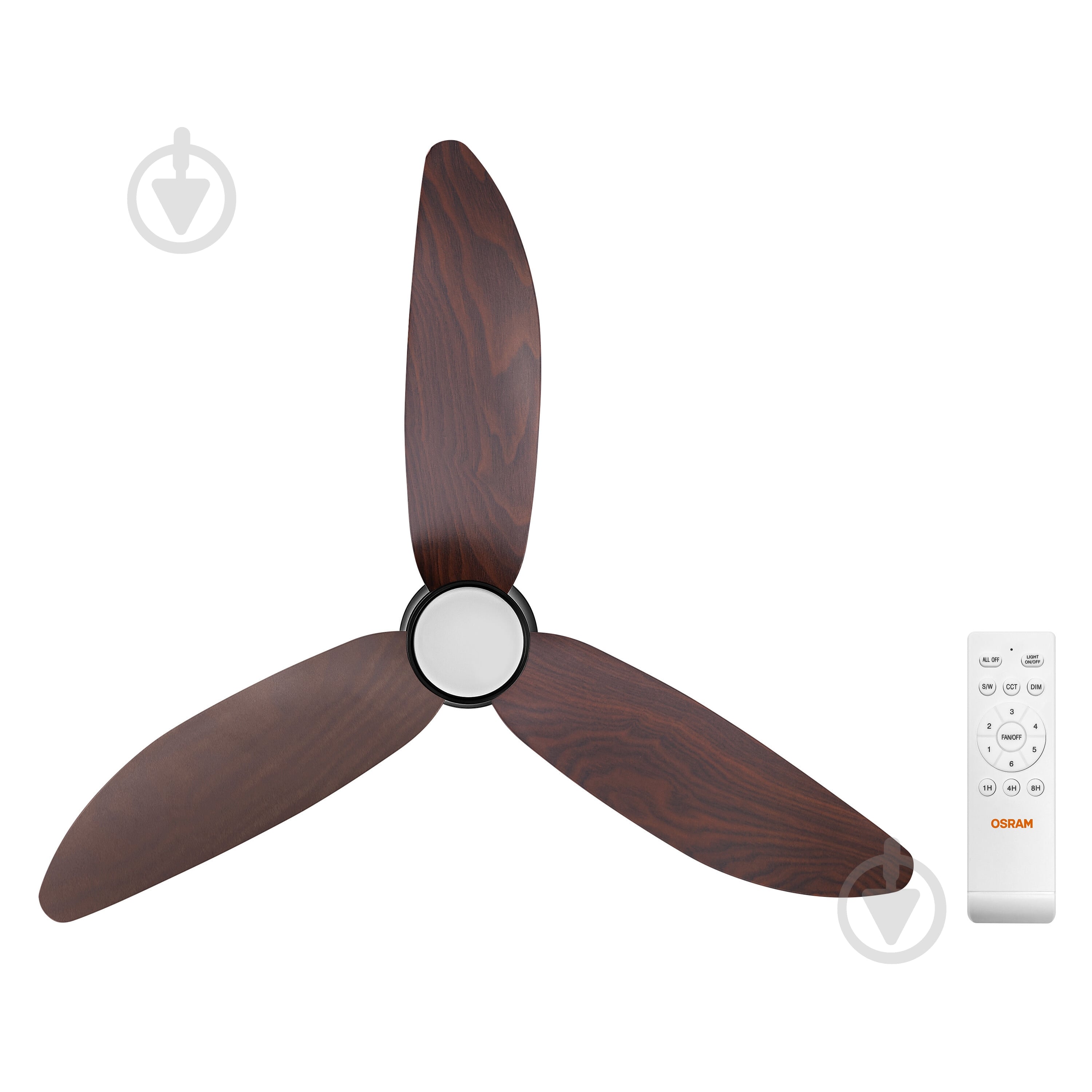 Люстра-вентилятор Osram Ceiling DIM 18 Вт дерево FAN FOHN - фото 8
