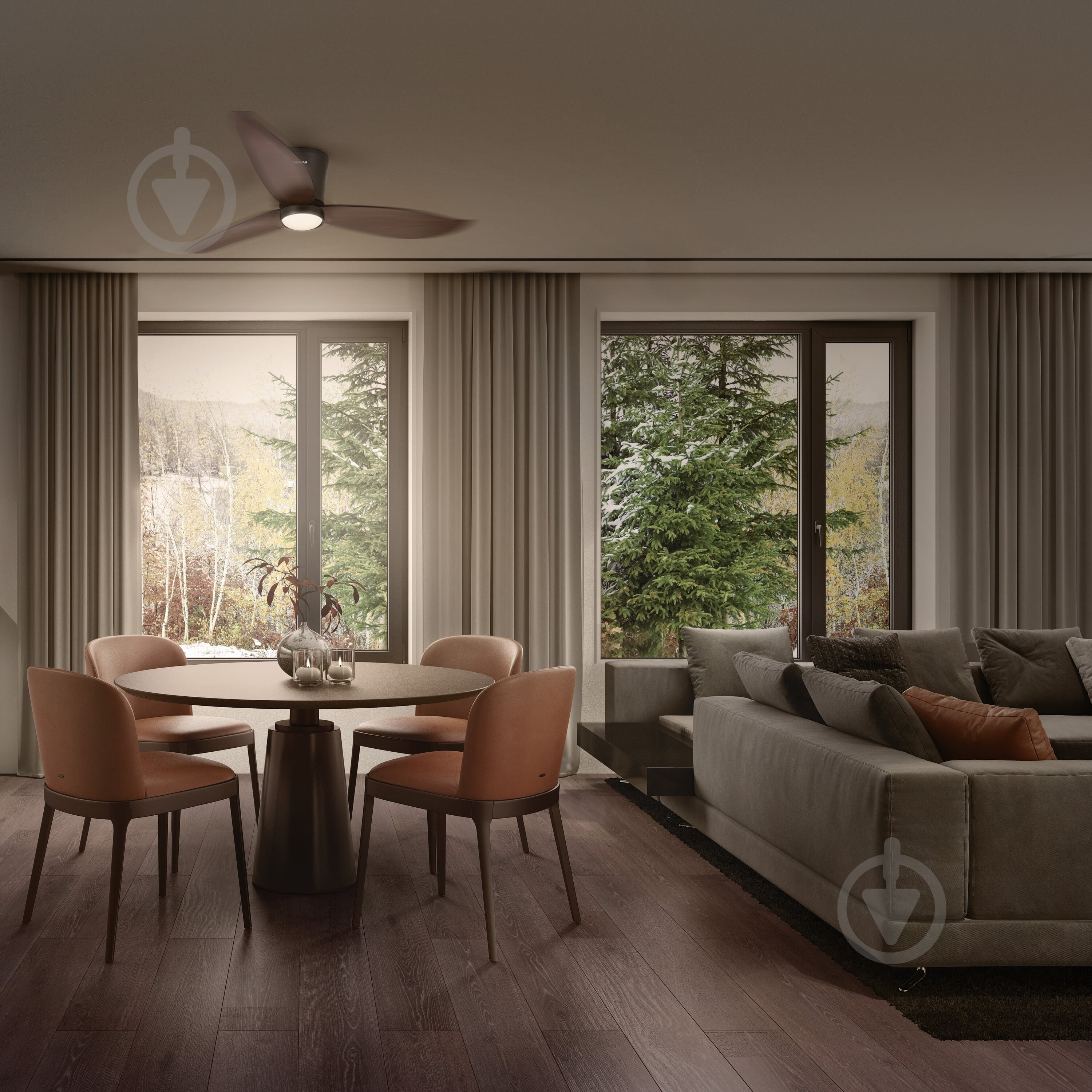 Люстра-вентилятор Osram Ceiling DIM 18 Вт дерево FAN FOHN - фото 16
