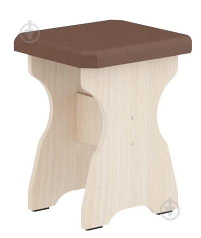 Табурет 330х450х360 коричневый / молочный - фото 1 Табурет 330х450х360 коричневый / молочный - фото 1