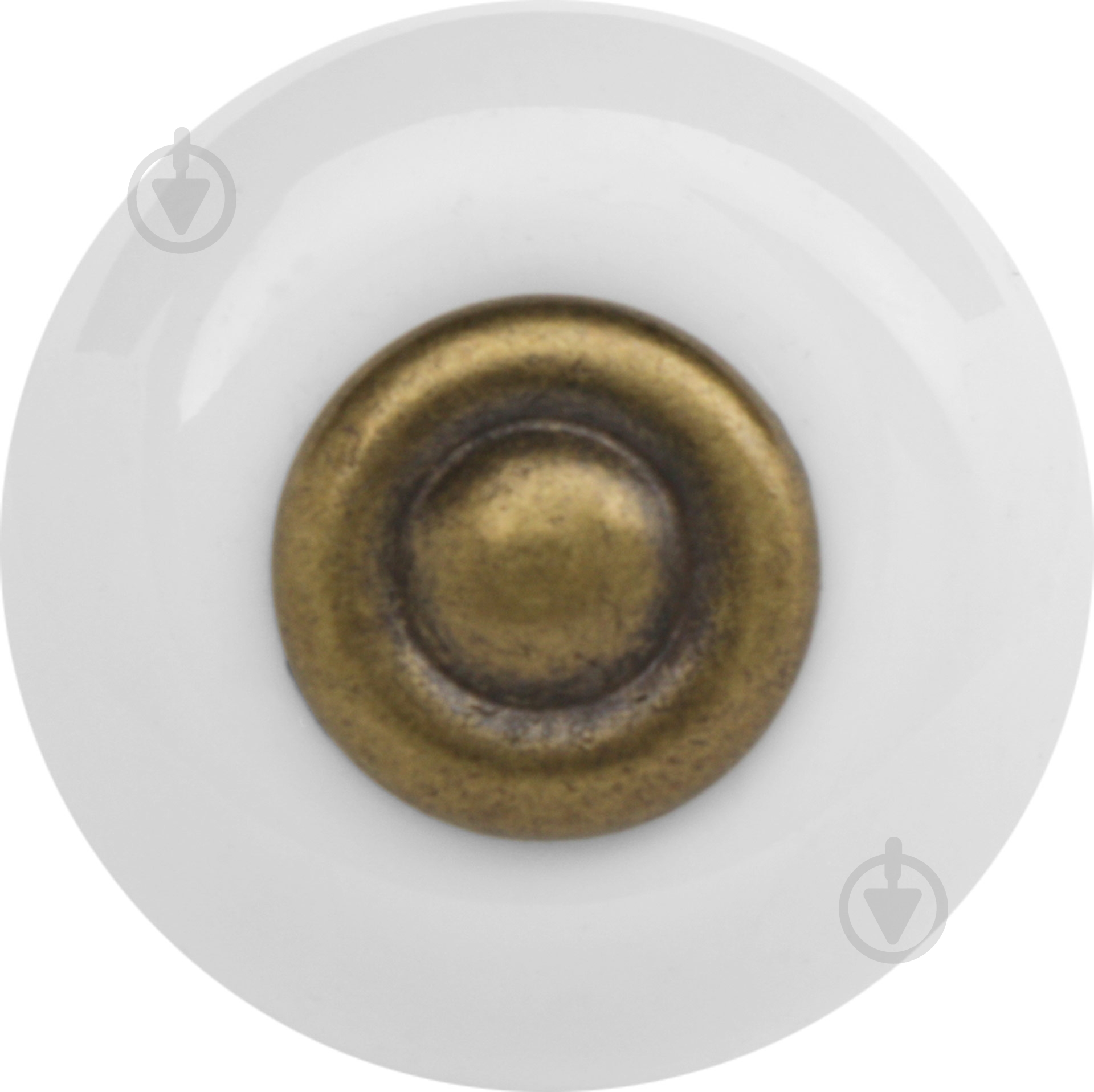 Мебельная ручка кнопка REI 824.35 античная латунь - фото 2