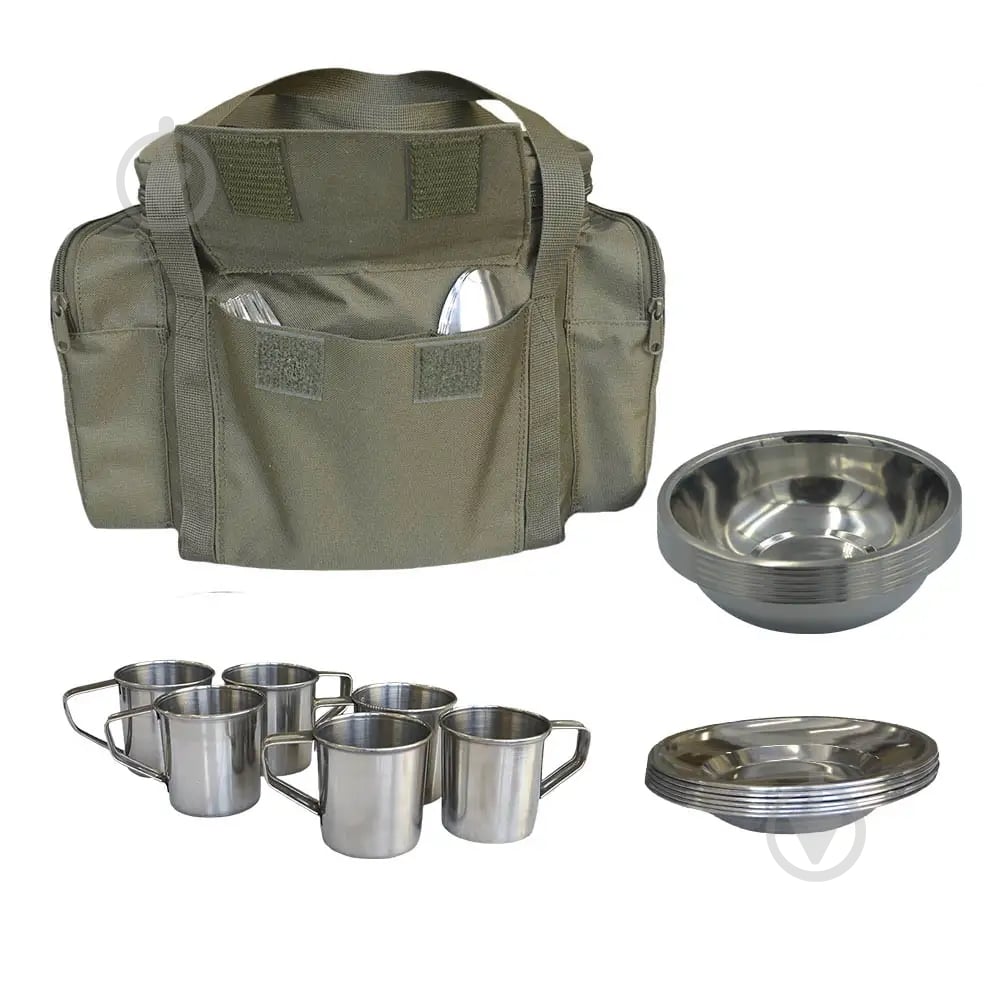 Набор туристической посуды Acropolis на 6 персон (+термо сумка), СДП-1 - фото 3 Набор туристической посуды Acropolis на 6 персон (+термо сумка), СДП-1 - фото 3