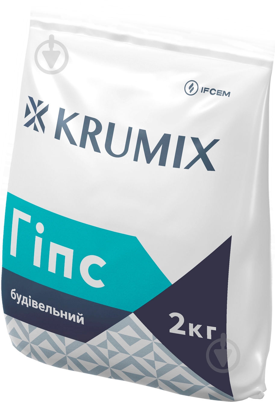 Гипс строительный KRUMIX Г-5 Н II 2 кг - фото 1