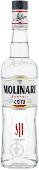 Ликер Molinari Sambuca Extra 40% (8002095100001) 0,7 л - фото 1 Ликер Molinari Sambuca Extra 40% (8002095100001) 0,7 л - фото 1