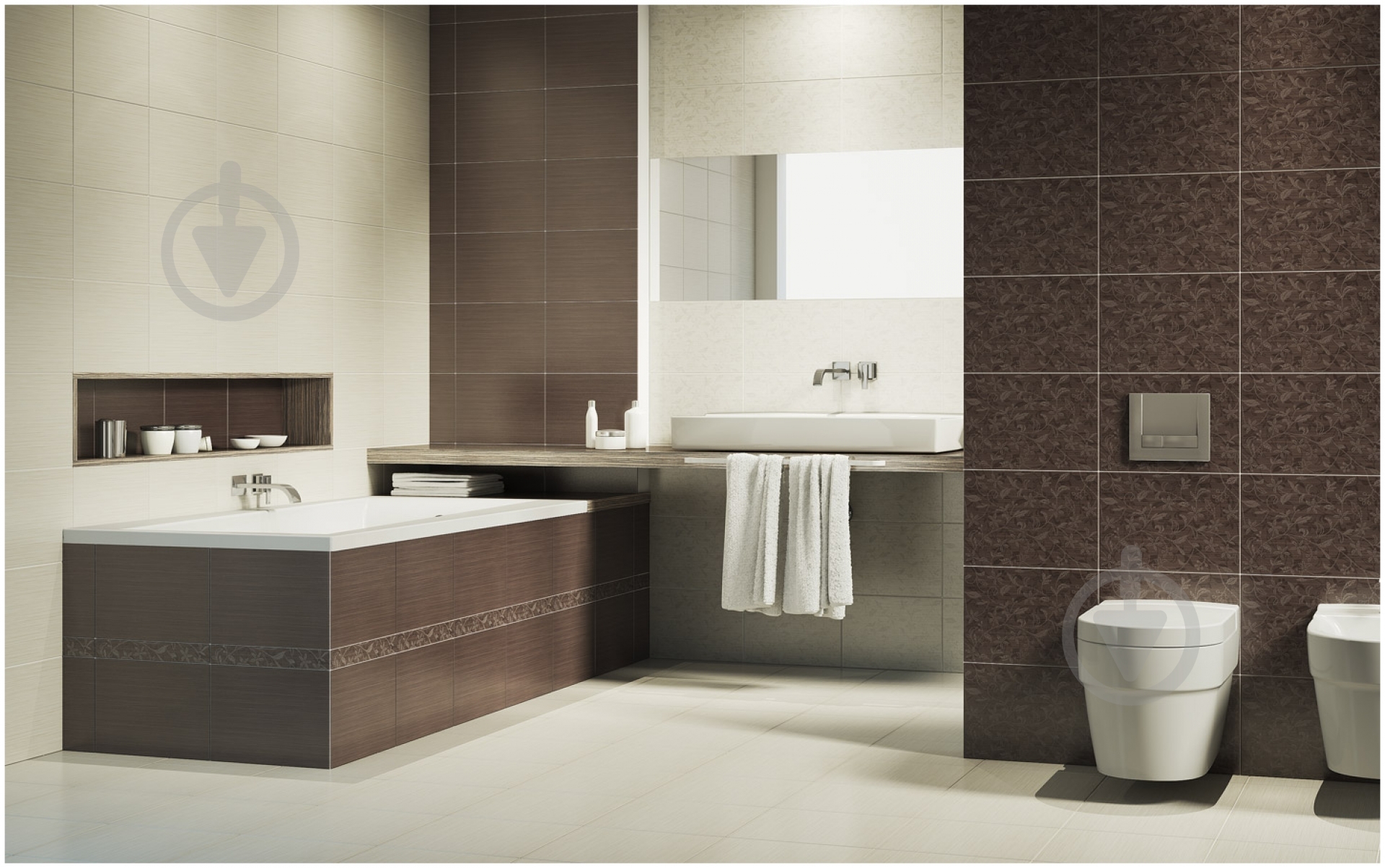 Плитка Cersanit Танака крем 25x35 - фото 2