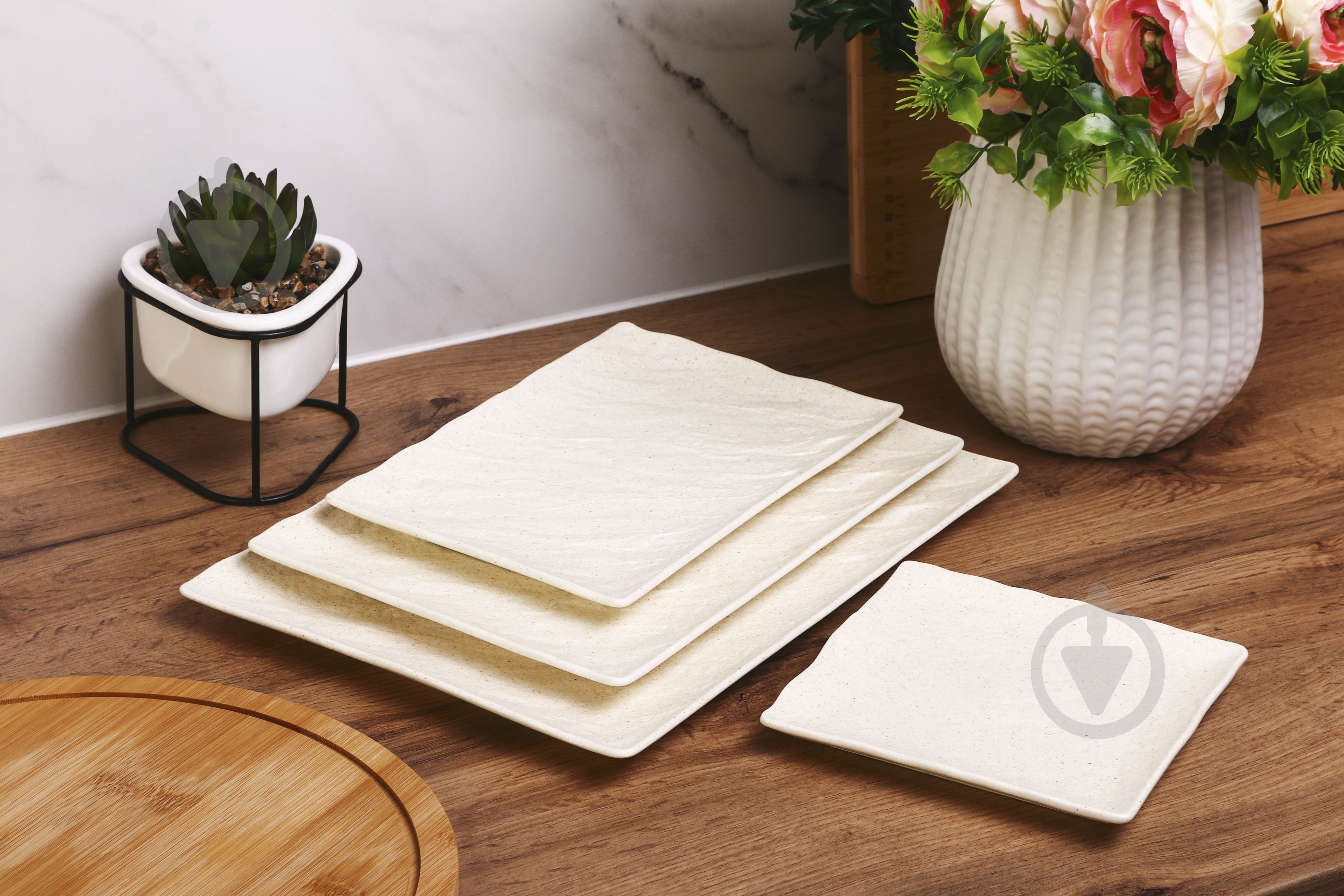 Блюдо прямоугольное Fiora Lavastone Rustic 24x16x1.5 см - фото 5 Блюдо прямоугольное Fiora Lavastone Rustic 24x16x1.5 см - фото 5