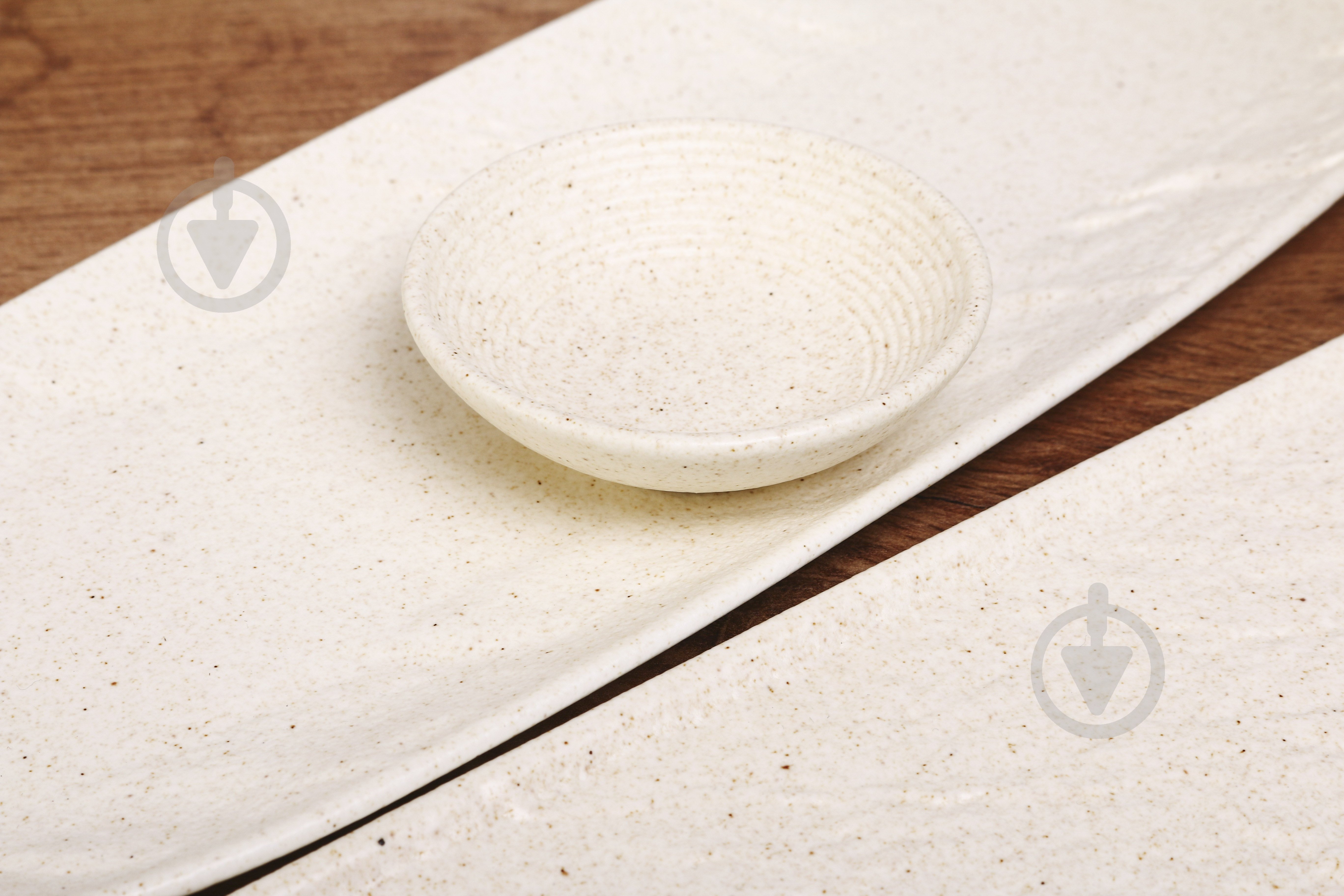 Блюдо прямокутне Fiora Lavastone Rustic 30x10x1.65 см - фото 4