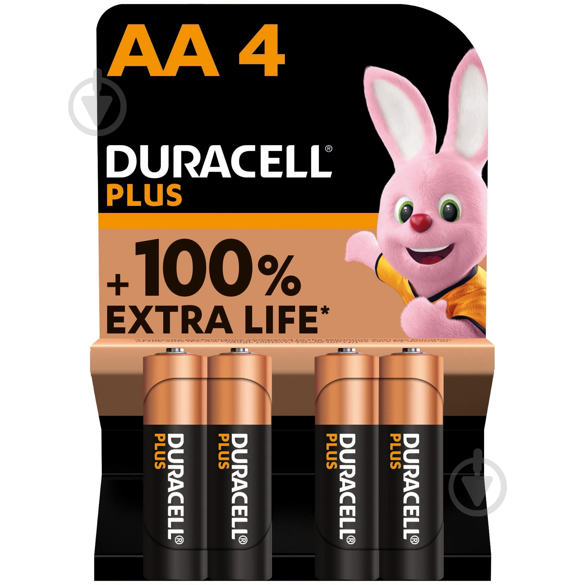 Батарейки Duracell Plus LR06 AA (R6, 316) 4 шт. - фото 1