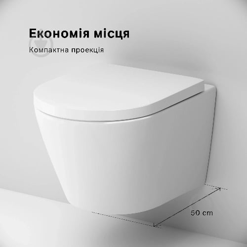 ᐉ Унітаз підвісний AM.PM Flash CNA1901SC AquaSpin із сидінням