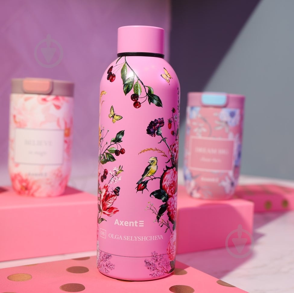 Термос KITE OS Summer 500 мл 8720-4-A розовый с рисунком - фото 2