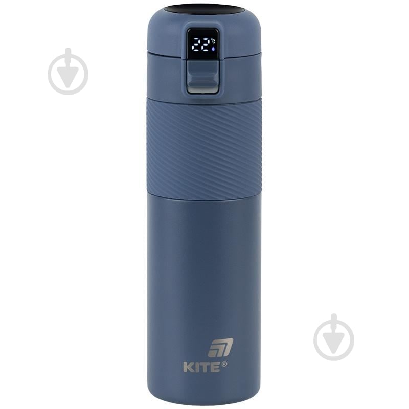 Термос KITE с термодатчиком 450 мл синий K25-1227-2 - фото 1 Термос KITE с термодатчиком 450 мл синий K25-1227-2 - фото 1