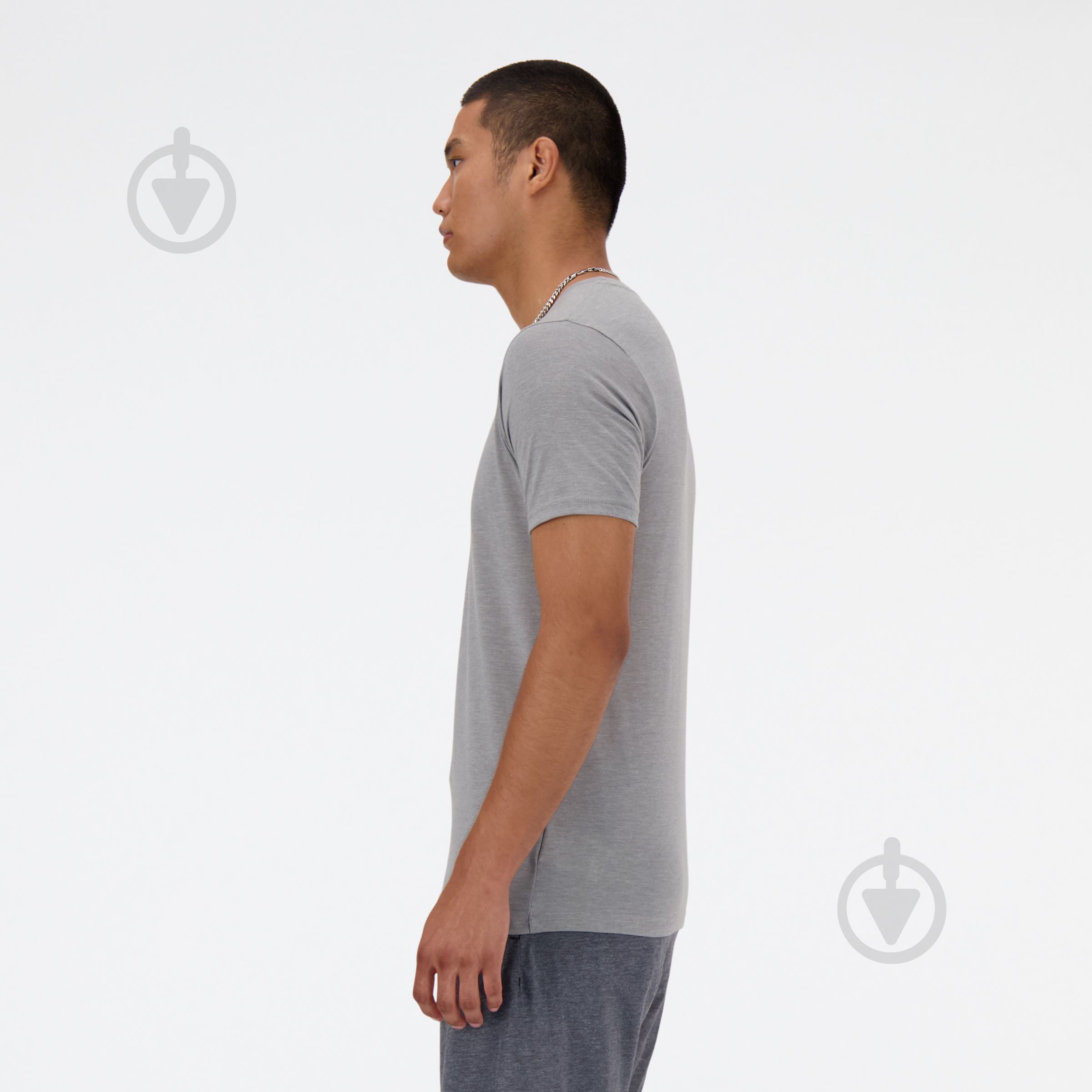 Футболка New Balance NEW BALANCE HEATHER TECH TEE MT41070AGT р.L сірий - фото 2