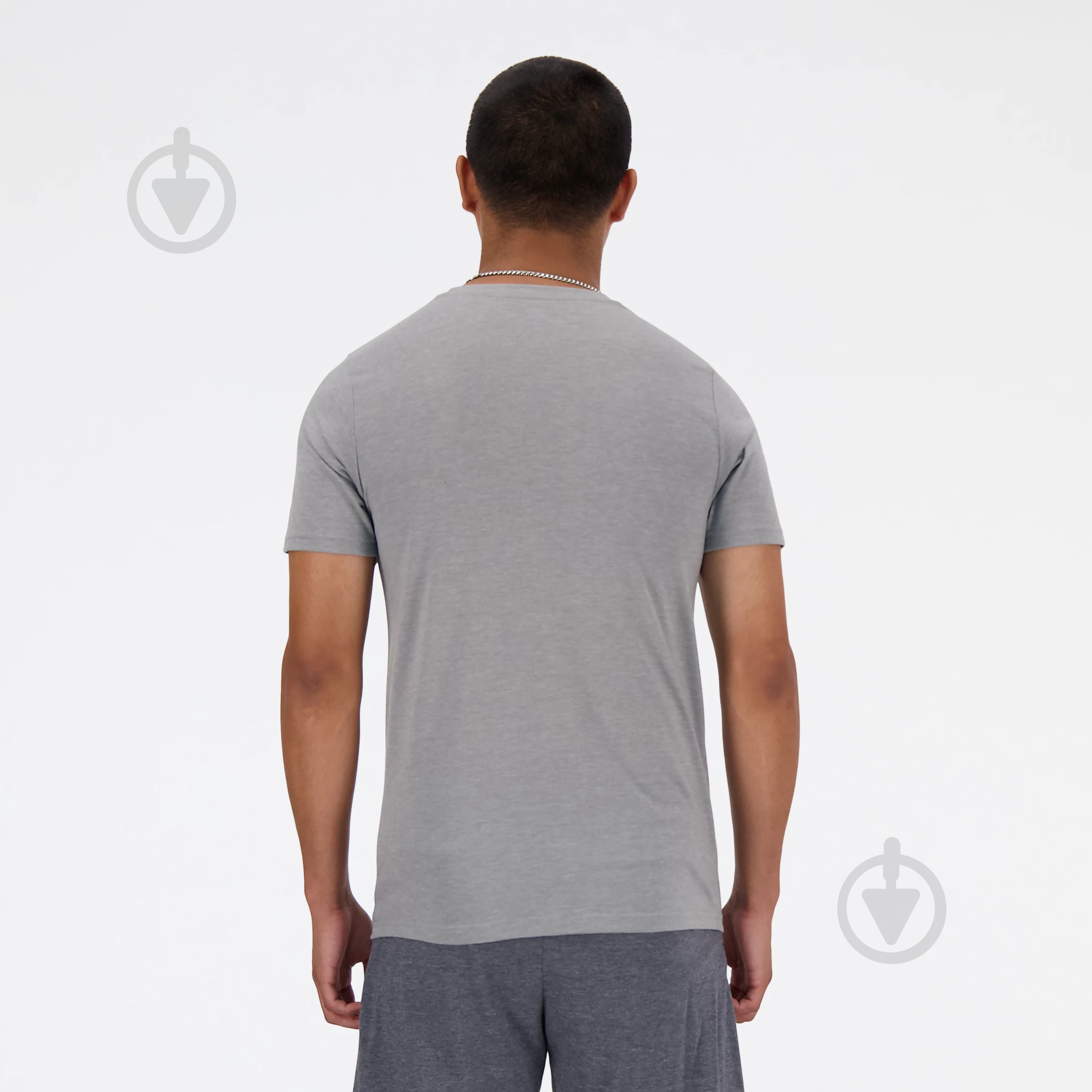 Футболка New Balance NEW BALANCE HEATHER TECH TEE MT41070AGT р.L сірий - фото 3